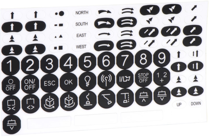 SET WITH Labels B/W Control (ZARC07)