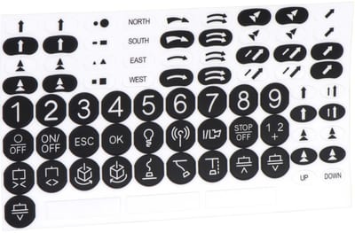 SET WITH Labels B/W Control