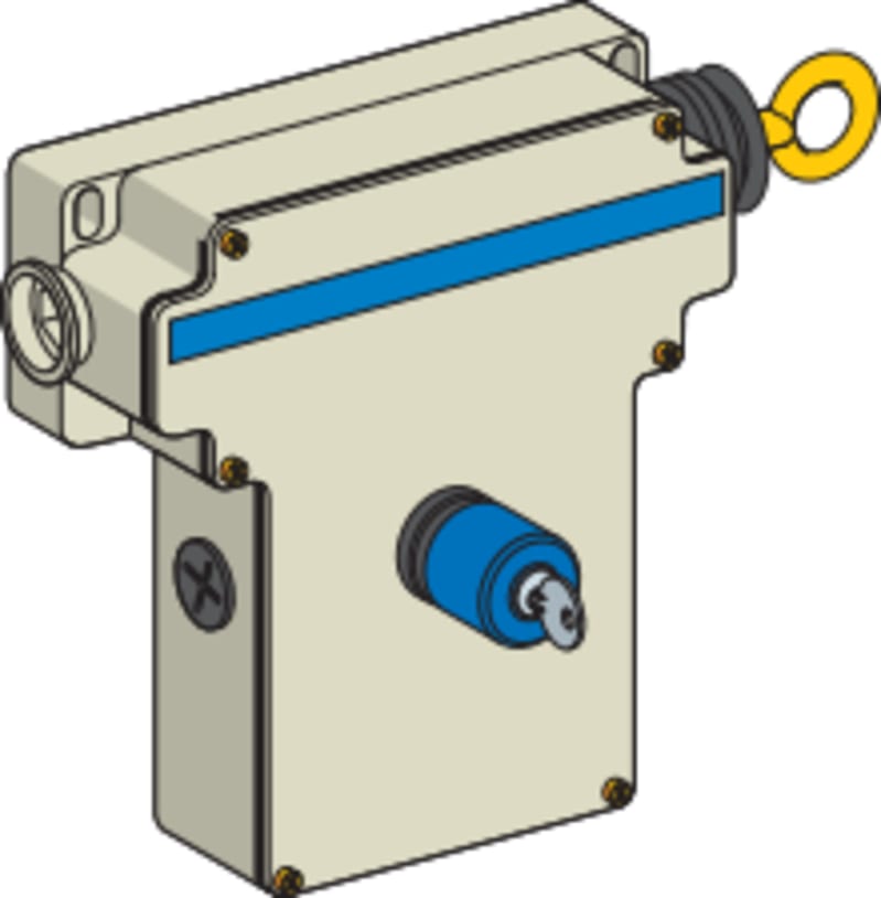 Telemecanique XY2CE5A297 Emergency Stop Rope Pull Switch, 2 NC + 2 NO