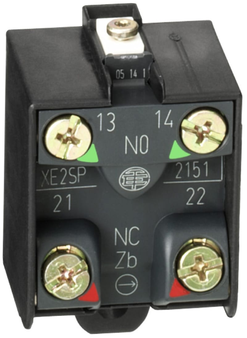 Telemecanique XE2SP2151 Contact Element, 1 NO + 1 NC, Snap Action
