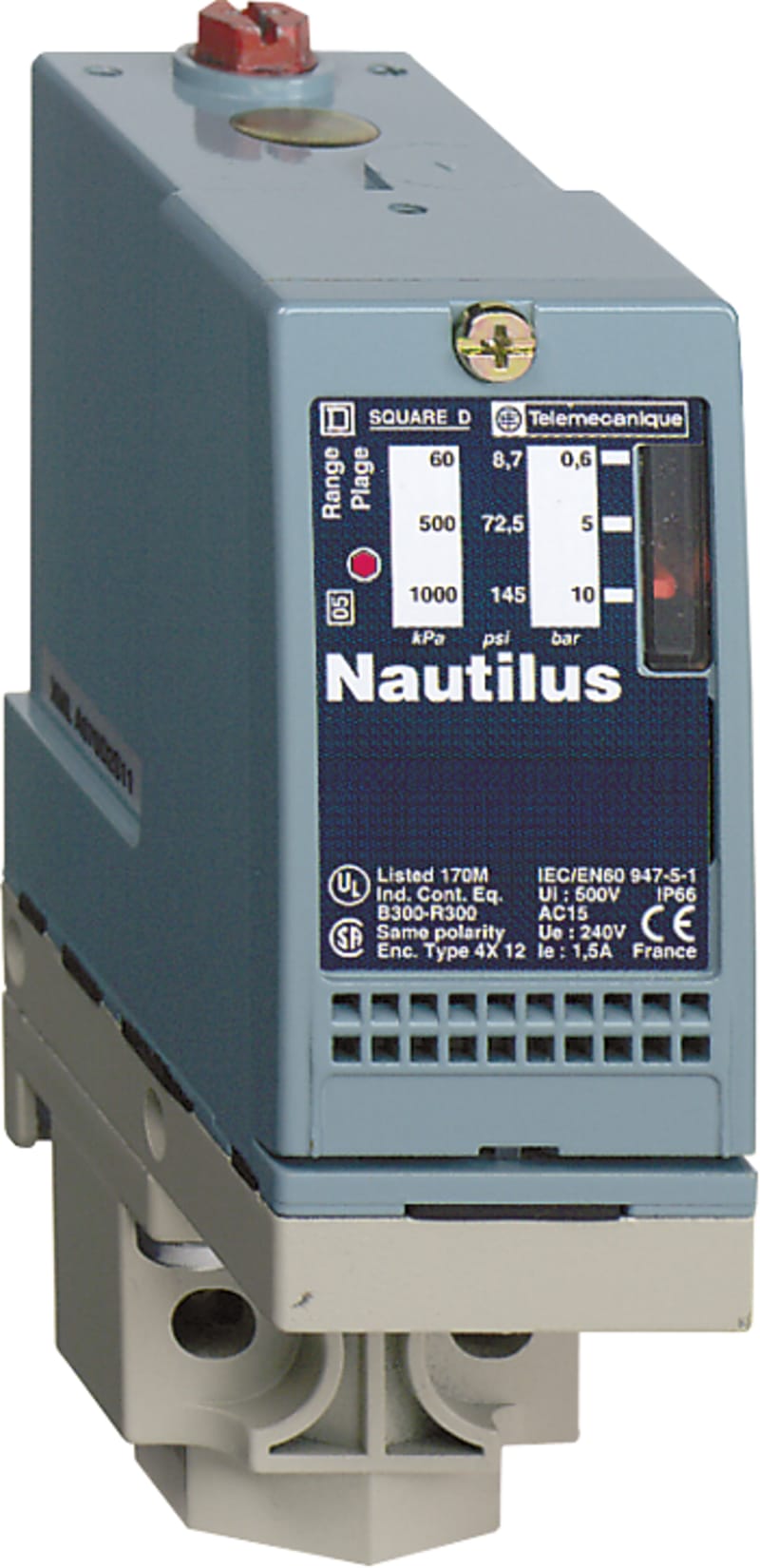 Telemecanique XMLA035A2S11 Pressure Switch, 1.5–35 bar