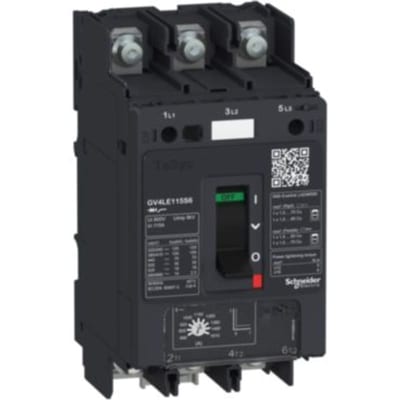 Schneider Electric Motor circuit breaker, TeSys GV4, 3P, 50A, Icu 50KA, magnetic, lugs terminals GV4LE50N6