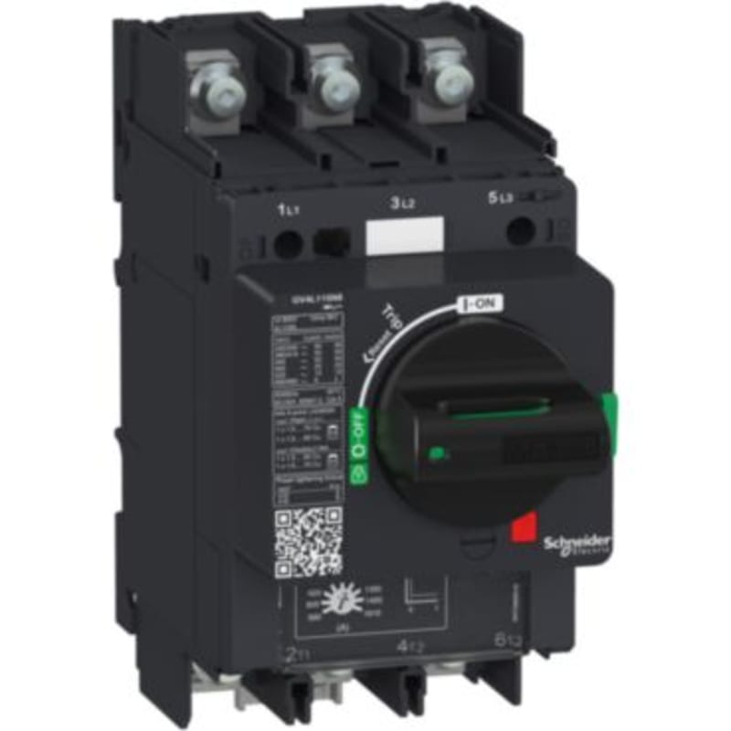 Schneider Electric TeSys GV4 - magnetic circuit breaker - 7A 3P - with compression lug GV4L07N6