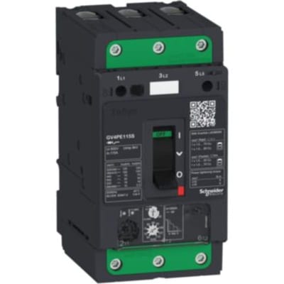 Schneider Electric TeSys GV4 - thermal magnetic circuit breaker - 7A 3P - with Everlink GV4PE07N