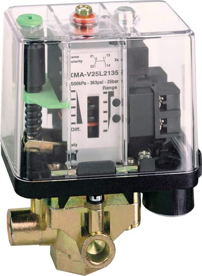 Telemecanique XMPC06C2374N30 Power Pressure Switch 1-6 bar, G 1/4 Fluid Port