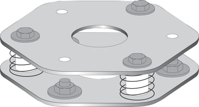 Telemecanique XUSZFB2 Double Floor-Mounting Base for XUS Light Curtain Columns