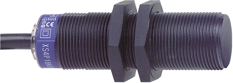 Telemecanique OsiSense XS4P18PA370L2 Inductive Proximity Sensor — M18 barrel, Sn 8 mm, PNP, NO, pre-wired cable