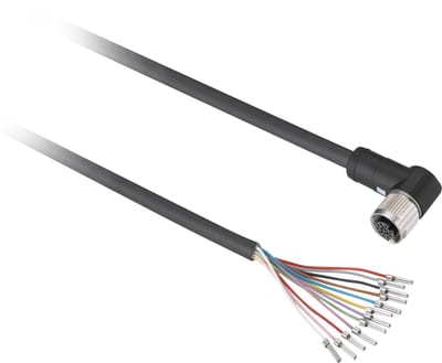 Telemecanique XZCP53P11L10 Sensor Cable, M12 female, 8-pin, 10 m