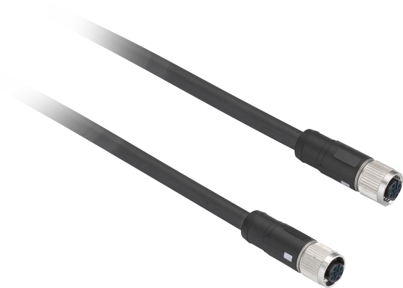 Telemecanique XZCR1111064D3 Sensor Cable, M12 to M12, 3 m