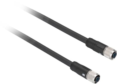 Telemecanique XZCR1111064D3 Sensor Cable, M12 to M12, 3 m