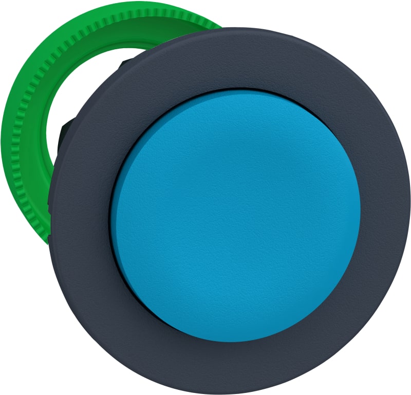 Schneider Electric flush mounted blue projecting pushbutton head ZB5FL6