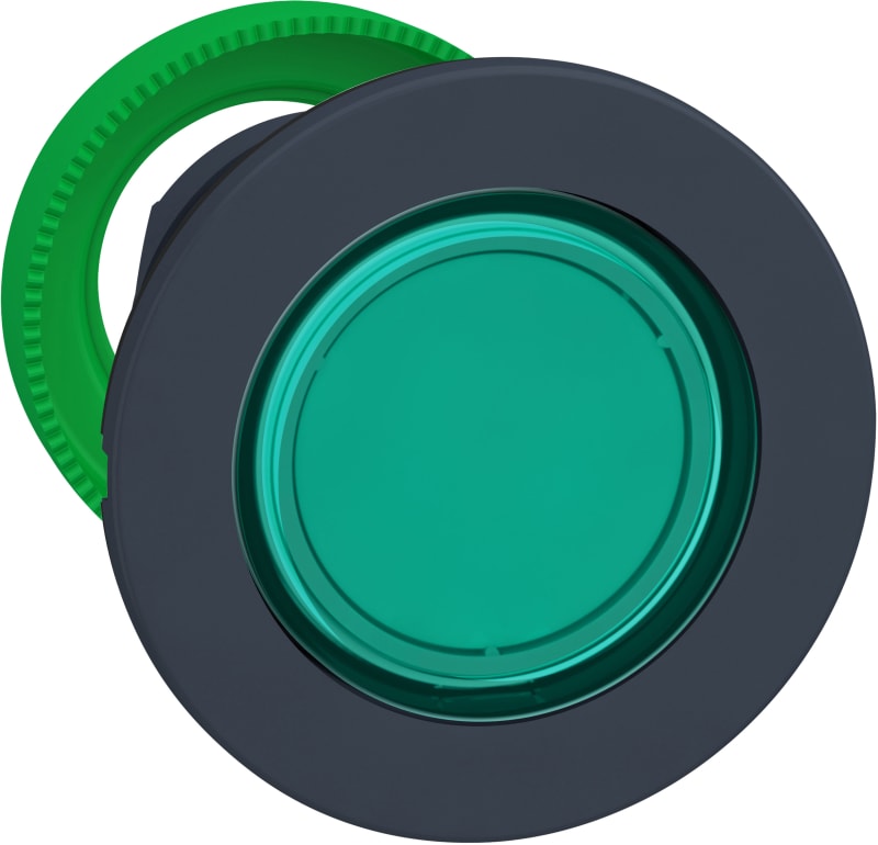 Indicator lamp flush green (ZB5FV033)