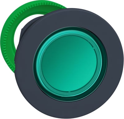 Illuminated Push Button flush green (ZB5FW333)
