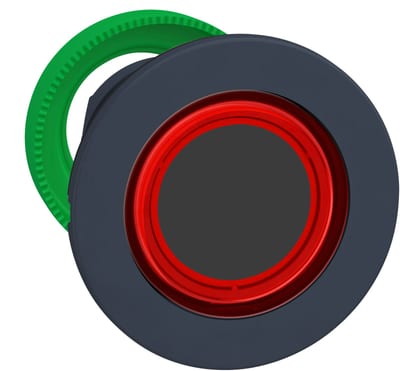 Illuminated Push Button flush red ring (ZB5FW943)