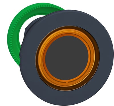 Illuminated Push Button flush org ring (ZB5FW953)