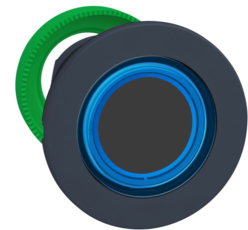 Illuminated Push Button flush blue ring (ZB5FW963)