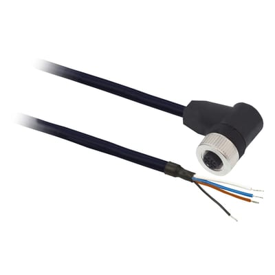 Kab PUR M12SKJ.90°female 4PIN 10M