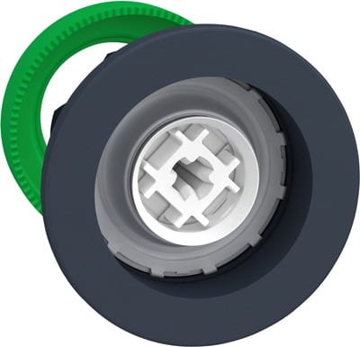 Schneider Electric Flush mounted push button head, Harmony XB5, plastic, without cap, 30mm, spring return ZB5FA0