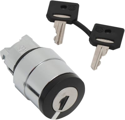 Key switch 2 fixed pos, key-out