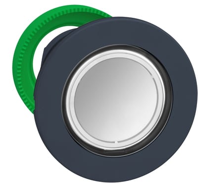 Push-button flush white f/label (ZB5FA18)