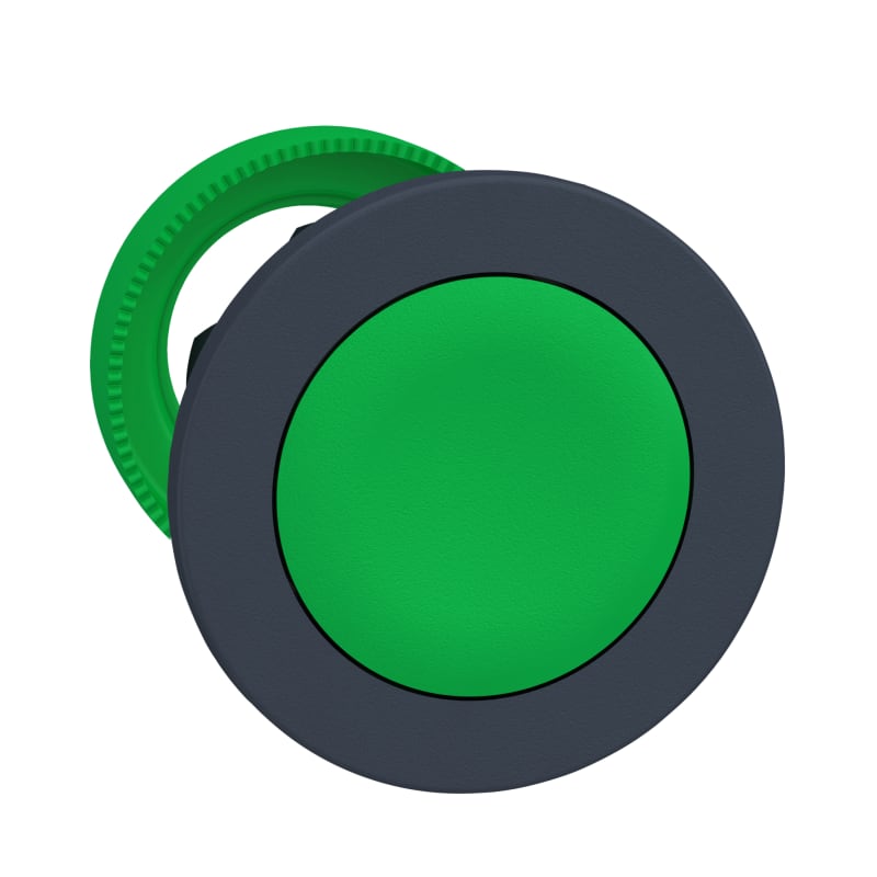 Schneider Electric flush mounted green flush caps pushbutton head ZB5FA3