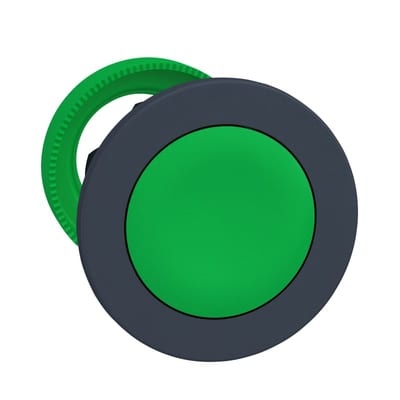 Schneider Electric flush mounted green flush caps pushbutton head ZB5FA3