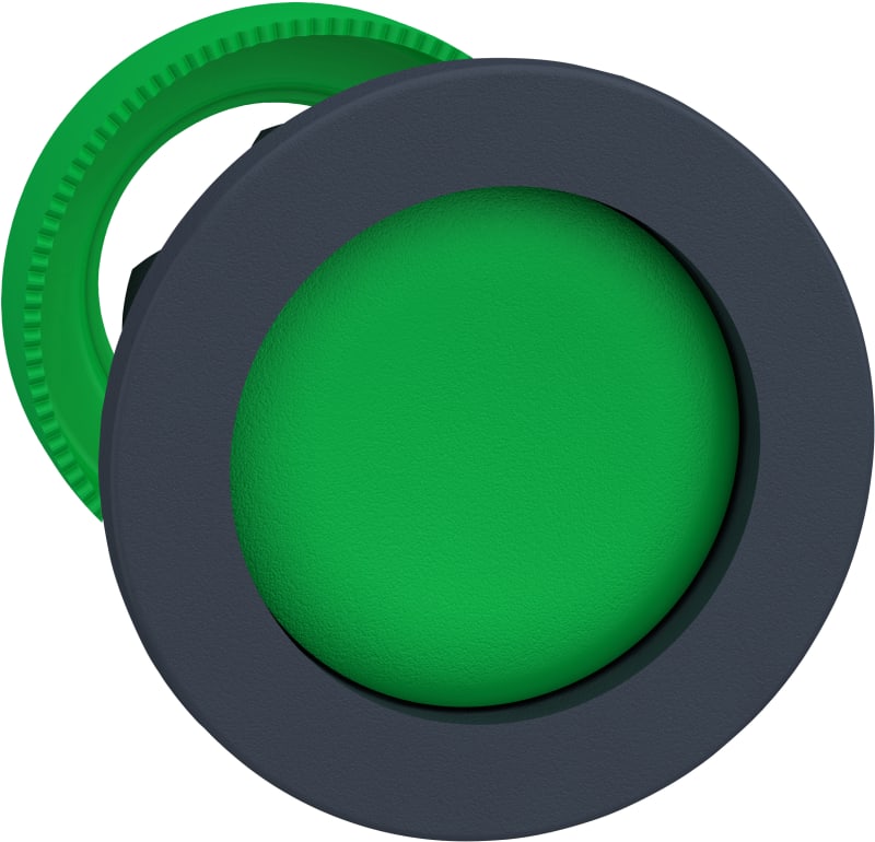 Schneider Electric flush mounted green pushbutton head recessed ZB5FA36