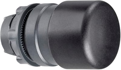 Mushroom Button Black Ø30mm