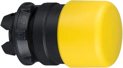 Mushroom Button Yellow Ø30mm