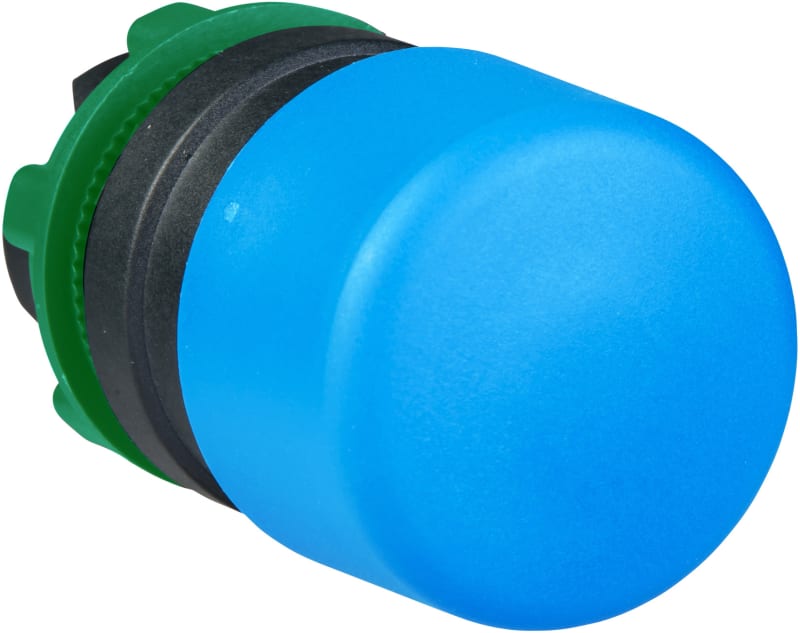 Mushroom Push Button BLUE Ø30mm (ZB5AC64)