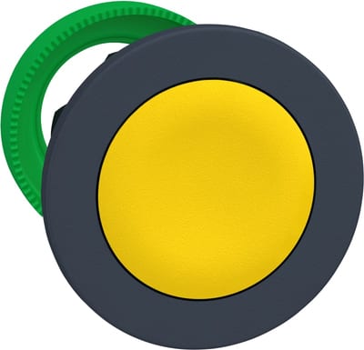 Schneider Electric flush mounted yellow flush caps pushbutton head ZB5FA5