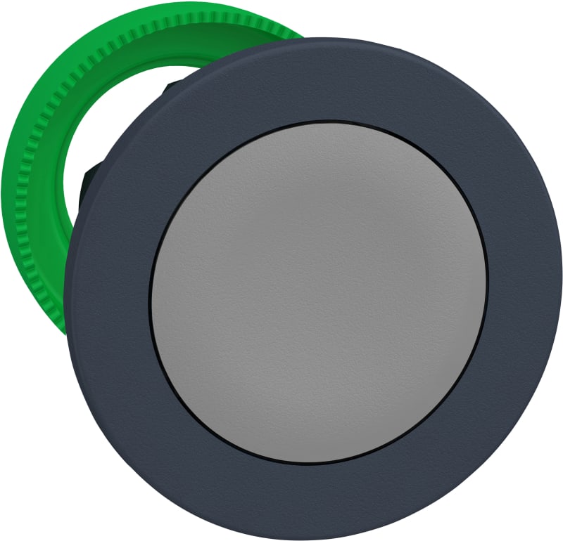 Schneider Electric flush mounted grey flush caps pushbutton head ZB5FA8