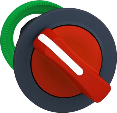 Schneider Electric flush mounted red selector switch head 2 pos stay put ZB5FD204