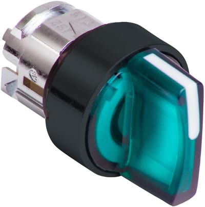 Selector switch with LIGHT 3POS.RET.V Green