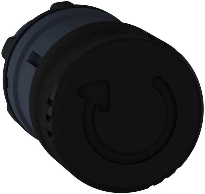 Mushroom Head Push/turn Black Ø30mm (ZB5AS42)