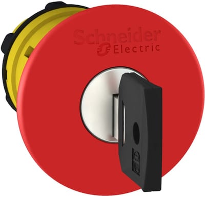 Telemecanique ZB5AS94412 Emergency-Stop Head Ø40 mm Red Key-Release Trigger Action