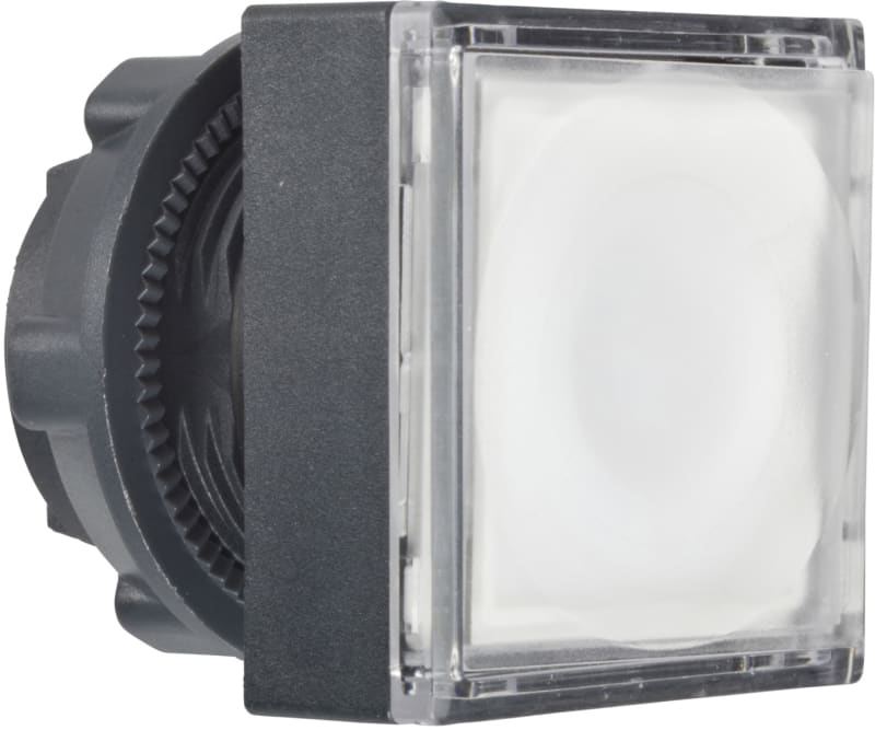 Telemecanique ZB5CW313 Illuminated Pushbutton Head, White, for LED Module, Harmony XB5 (plastic)