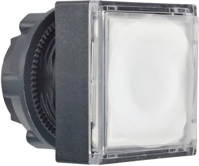 Telemecanique ZB5CW313 Illuminated Pushbutton Head, White, for LED Module, Harmony XB5 (plastic)