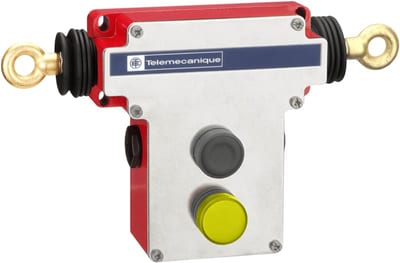 Telemecanique XY2CEDA197 Emergency Stop Rope Pull Switch, 100 m Rope Span