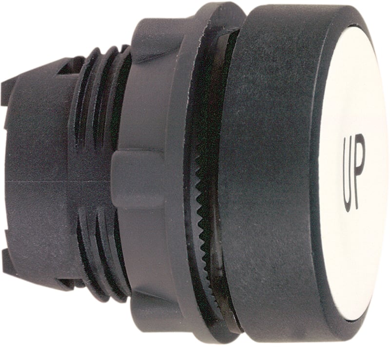 Telemecanique ZB5AA343 Pushbutton Head, White, Marked "UP", for Harmony XB5 (plastic)
