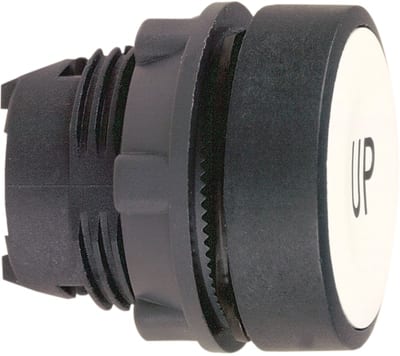 Telemecanique ZB5AA343 Pushbutton Head, White, Marked "UP", for Harmony XB5 (plastic)