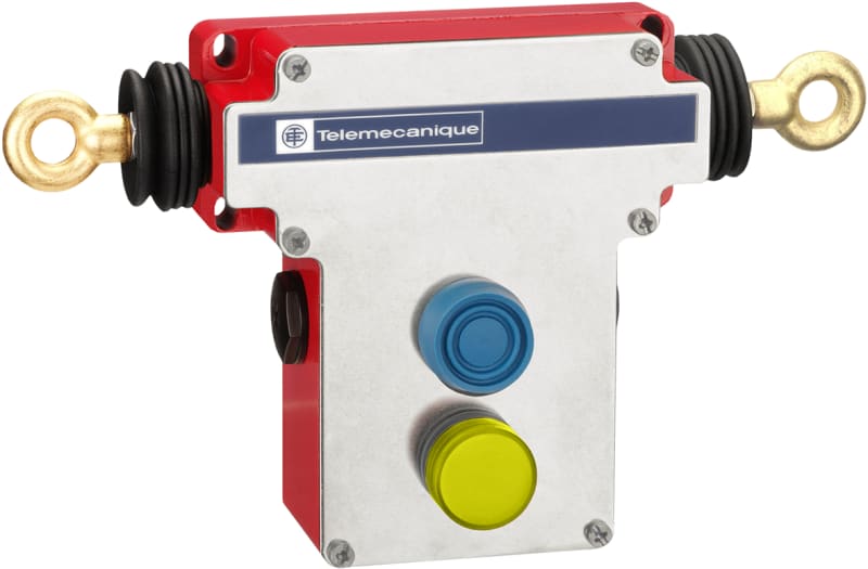 Telemecanique XY2CEDA296 Emergency Stop Rope Pull Switch, 100 m Rope Span