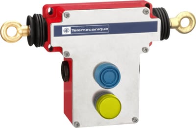 Telemecanique XY2CEDA297 Emergency Stop Rope Pull Switch, 100 m Rope Span