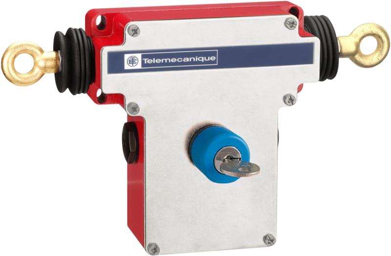 Telemecanique XY2CEDA590 Emergency Stop Rope Pull Switch, 100 m Rope Span