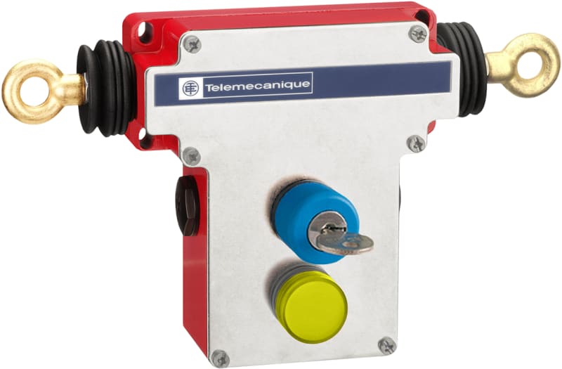 Telemecanique XY2CEDA597 Emergency Stop Rope Pull Switch, 100 m Rope Span