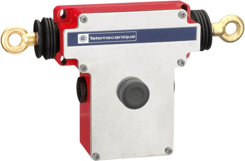 Telemecanique XY2CEDC190 Emergency Stop Rope Pull Switch, 100 m Rope Span