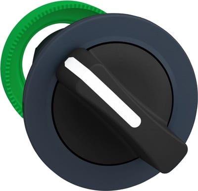 Schneider Electric flush mounted black selector switch head 2 pos return right to left ZB5FD4