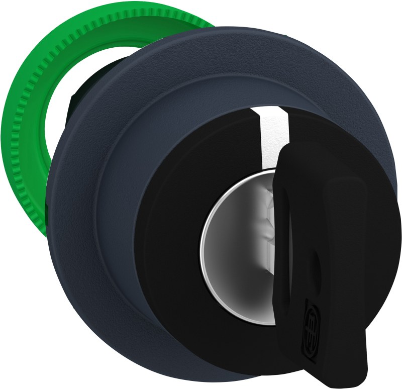 Schneider Electric flush mounted selector switch head key 455 3 pos return center ZB5FG7