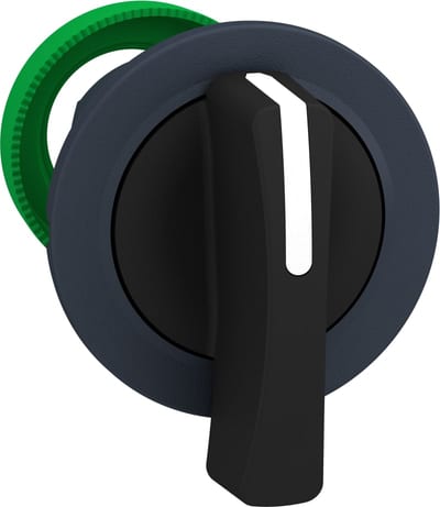 Schneider Electric flush mounted black selector switch head long handle 2 pos return right to left ZB5FJ4