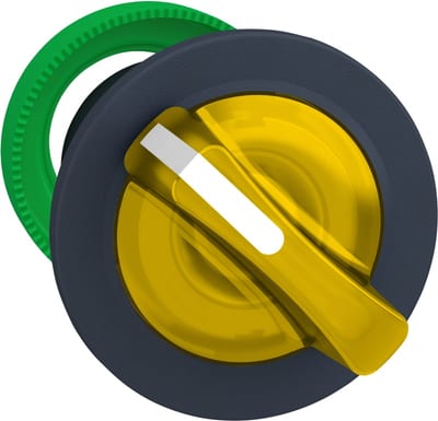 Selector switch flush for LED 2 pos yellow (ZB5FK1283)